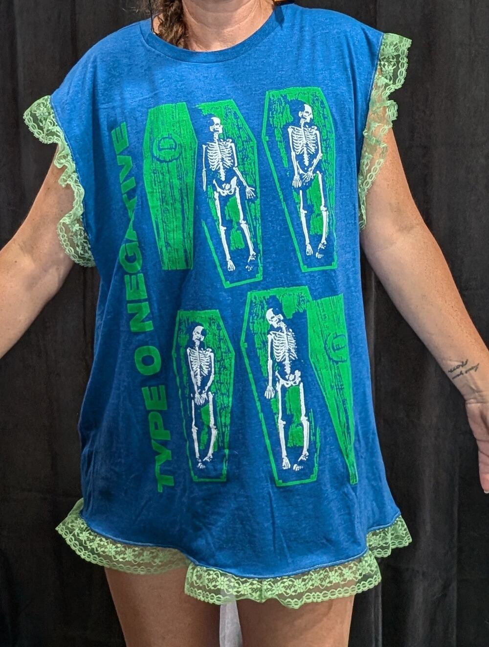 Upcycled Band Tee Dress - Type O Negative